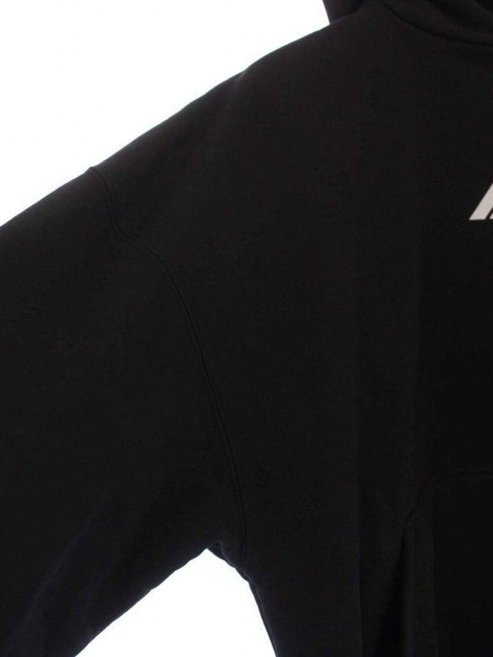 Balenciaga Large Fit Hoodie Pullover Sweatshirt Long Sleeve Logo 1 S Black - Picture 5 of 9